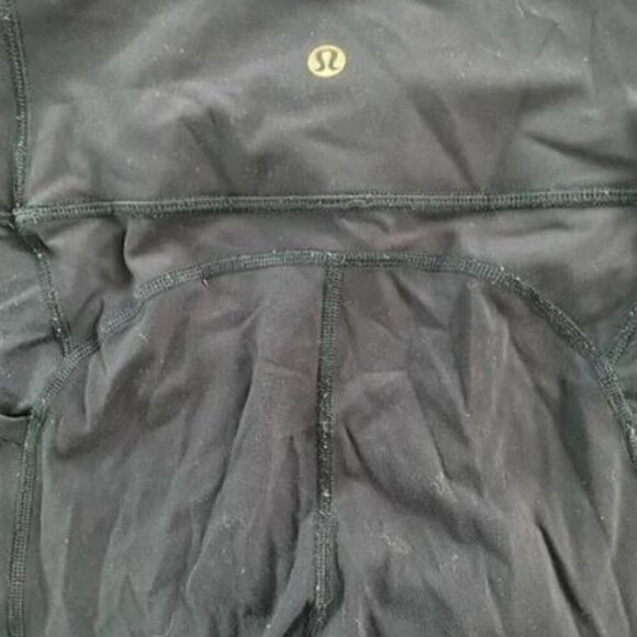 Lululemon Wunder Under Leggings Sweat Wicking Stretchable High Support Blue W 4 - Picture 3 of 4